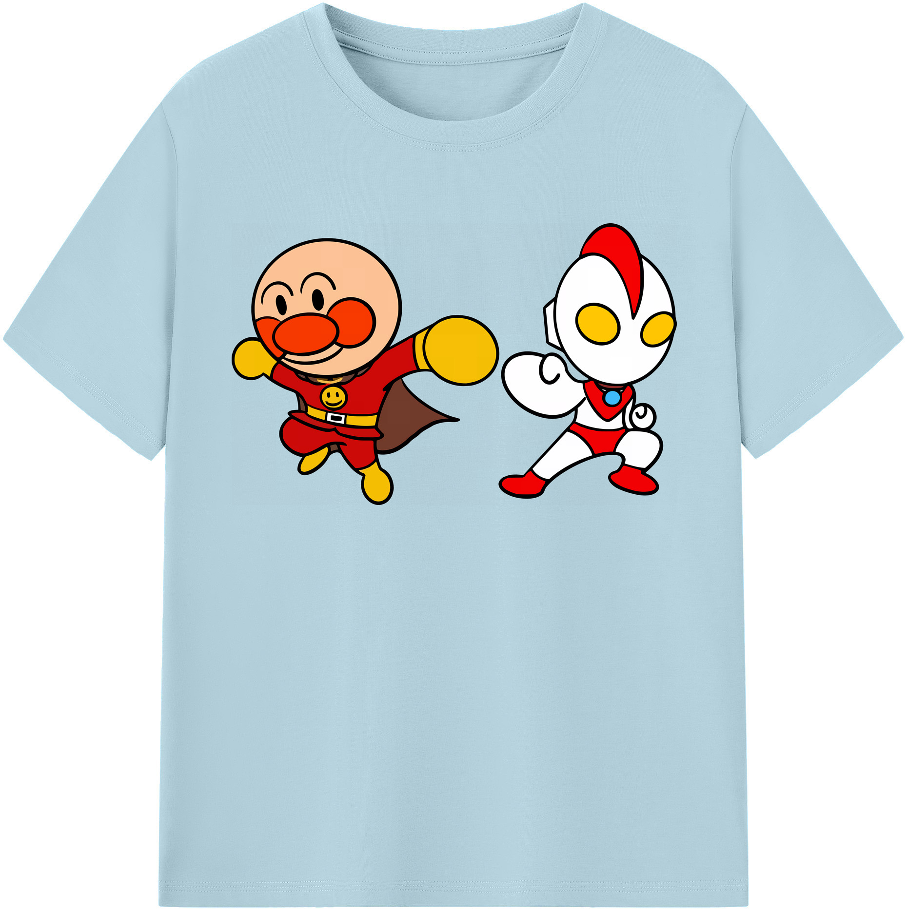 （画像用） アンパンマン Anpanman 綿100％半袖Tシャツ（フロントプリント）